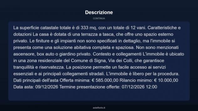 Immobile in asta di 390 m² con più di 5 locali in vendita a Signa - Foto 5