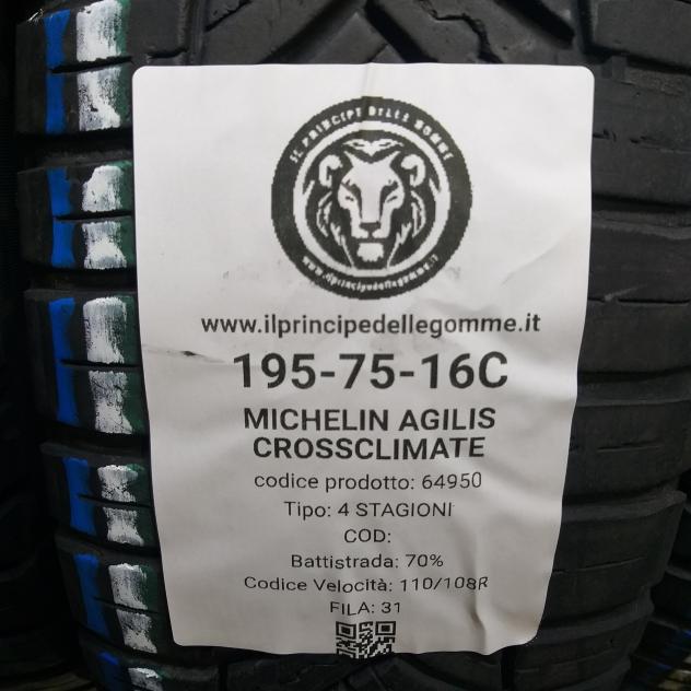 4 GOMME 195 75 16C MICHELIN A64950 - Foto 2
