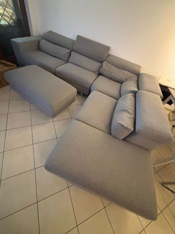 POLTRONESOFA' Divano Angolare con Penisola e Pouf - Foto 6