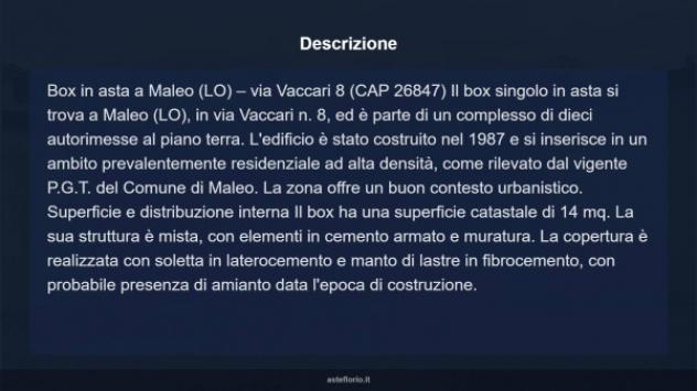 Immobile in asta di 14 m² in vendita a Maleo - Foto 7