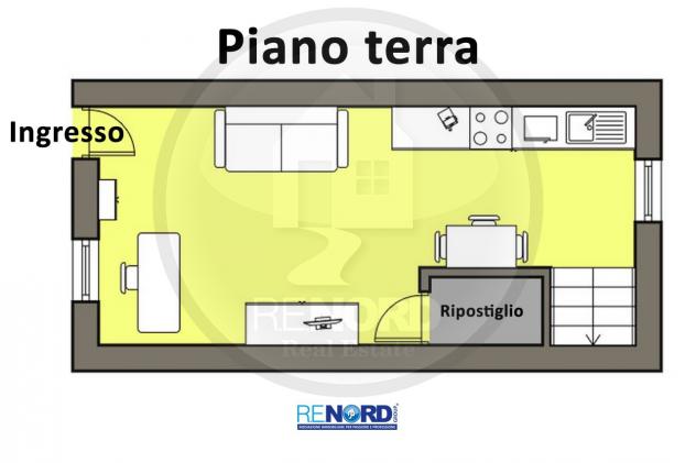CASA SEMI INDIPENDENTE di 2 vani e di 58 mq (CERTOSA DI PAVIA) rif. VID7203_1 - Foto 19
