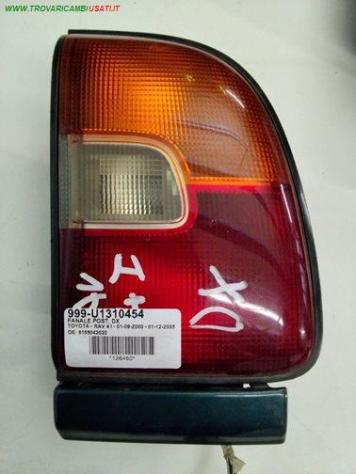FANALE POST. DX 999-U1310454 Parti elettriche  Fanaleria  Fanali  Fanale est. post. d TOYOTA - RAV 4 I - 1994  2000