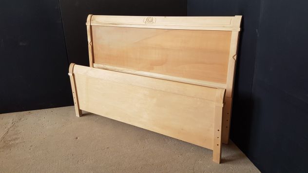 LETTI MATRIMONIALI RP 01 NUOVI IN LEGNO GREZZO - 026