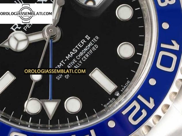 Rolex Replica GMT-MASTER II 126710 CERAMICA BLU/NERA MIGLIOR EDIZIONE SU BRACCIALE OYSTER 3285 - Foto 12
