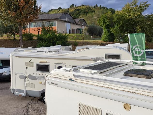 CAMPER RIVIERA DUCATO MANSARDATO 7 POSTI DOPPIA DINETTE CLIMATIZZATORE GARAGE WEBASTO CAMPER USATI - Foto 5