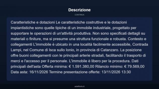 Immobile in asta di 1600 m² in vendita a Isca sullo Ionio - Foto 3