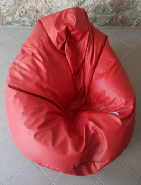 Poltrona Sacco Pouf in Eco-pelle marca Italpouf pari al nuovo