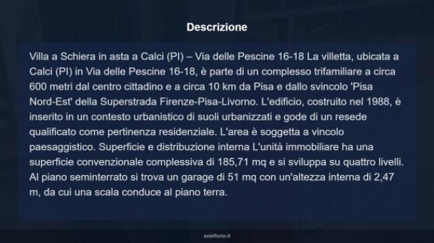 Immobile in asta di 185 m², box auto in vendita a Calci - Foto 18