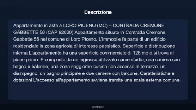 Immobile in asta di 128 m² in vendita a Loro Piceno - Foto 3