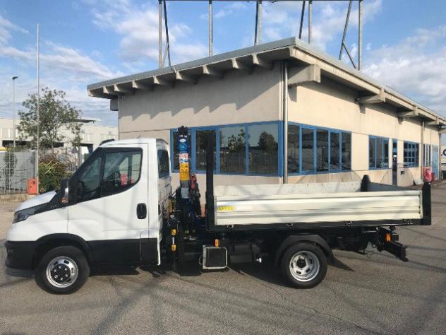 IVECO DAILY 35C14H Cassone ribaltabile trilat.+ Gru - Foto 4