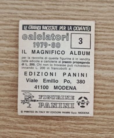 Figurina Panini 1979/80 N°3 Ascoli Felice Pulici - Foto 2