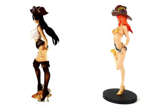 ONE PIECE FLAG DIAMOND SHIP BOA HANCOCK / NAMI ACTION FIGURE MODELLINO PIRATESSA - Foto 2