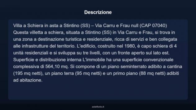 Immobile in asta di 564 m² con più di 5 locali in vendita a Stintino - Foto 3