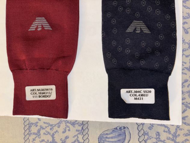 2PAIA CALZE NUOVE IN COTONE DA UOMO FIRMATE ORIGINALI EMPORIO ARMANI N’ 40-45 - Foto 4