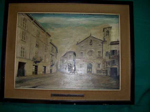 Olio su legno Vecchia Monza. - Foto 6