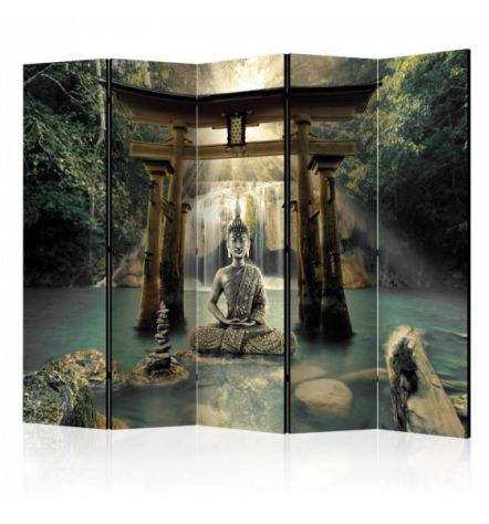 Paravento ARREDALACASA Buddha N.3 Con 5 Ante