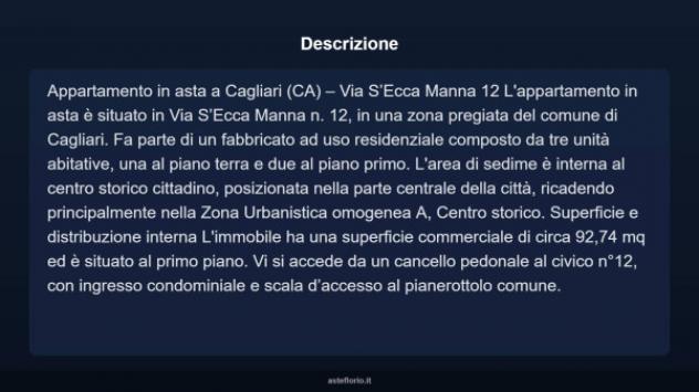 Immobile in asta di 92 m² in vendita a Cagliari - Foto 3