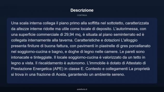 Immobile in asta di 144 m², box auto in vendita a Aosta - Foto 17