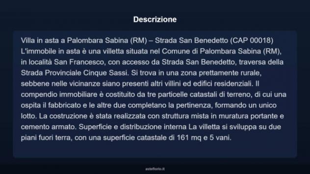 Immobile in asta di 161 m² in vendita a Palombara Sabina - Foto 3