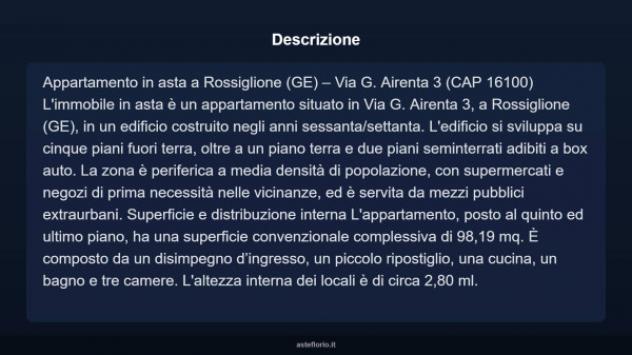 Immobile in asta di 98 m² in vendita a Rossiglione - Foto 4