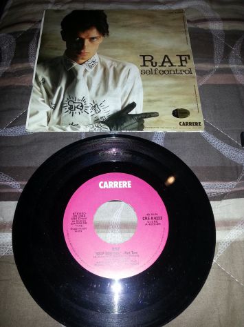VINILE COME NUOVO,RARO,ORIGINALE,COMPLETO,45 GIRI:RAF"SELF-CONTROL"1984,1°STAMPA - Foto 2