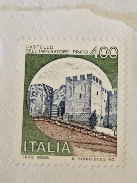 Filatelia Poste It. da Lire 400, del 1980, il Castello dell'Imperatore - Prato