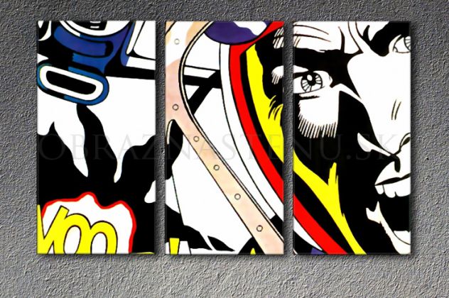 Quadro Roy Lichtenstein dipinto a mano - Foto 2