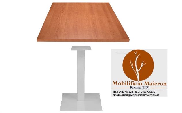 Tavoli Grosseto Basamenti Ghisa Bianca Piani Ciliegio Bar Pub Ristorante Nuovi