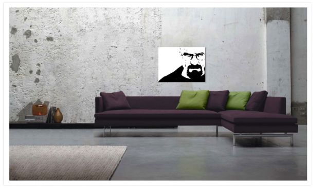 Quadro Breaking Bad dipinto Walter White