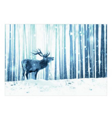 Fotomurale Adesivo Con Un Cervo Blu Arredalacasa - Foto 2