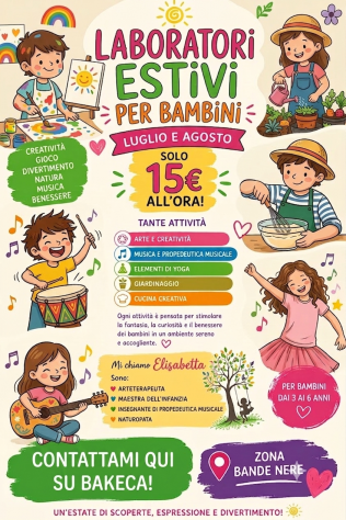 Laboratorio estivi per bimbi-non solo baby-sitting