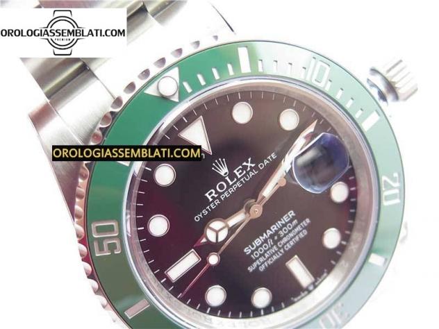 Rolex Replica SUBMARINER 41MM 126610 LV KERMIT 904L ACCIAIO 1:1 MIGLIOR EDIZIONE 3235 - Foto 4