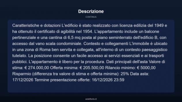 Immobile in asta di 92 m² in vendita a Roma - Foto 5