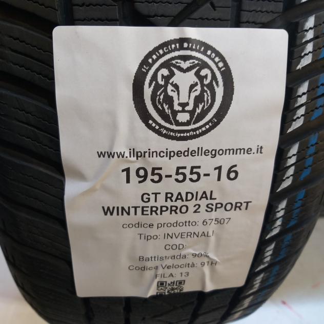 4 GOMME 195 55 16 GT RADIAL A67507 - Foto 2