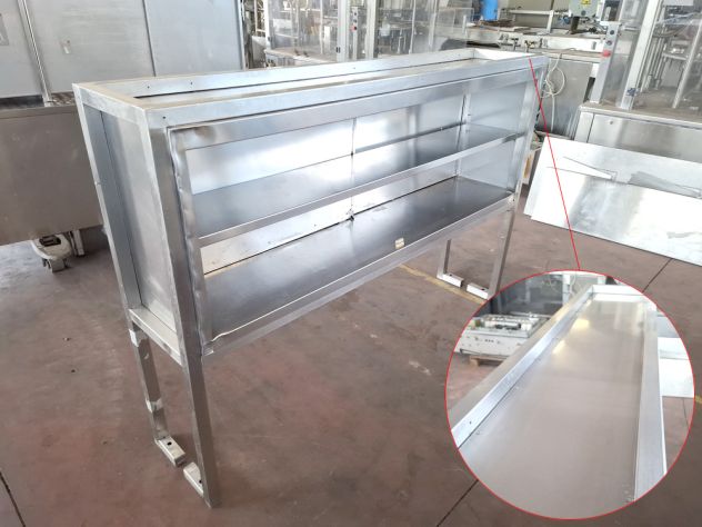 pensile rialzato inox cucina professionale usato - Foto 3