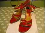 Scarpe, sandali in pelle, mis. 37, 38