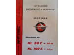 Libretto Istruzioni Uso Manutenzione Garelli KL E 50 80 5v electronic GR