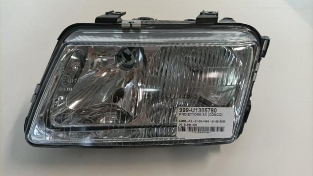PROIETTORE SX (CONCO) 999-U1305780 Parti elettriche  Fanaleria  Proiettori  Proiettore ant. AUDI - A3 - 01-08-1996 - 01-09-2000