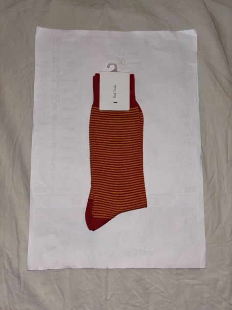 CALZE NUOVE CON CARTELLINO FIRMATE ORIGINALI”PAUL SMITH”MADE IN ITALY DA UOMO