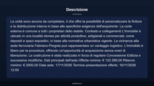 Immobile in asta di 800 m² in vendita a Fabriano - Foto 8