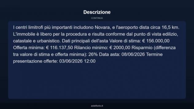 Immobile in asta di 94 m², box auto doppio in vendita a Oleggio - Foto 15