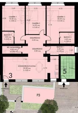 Appartamento in vendita a Pisa 151 mq Rif: 1356768 - Foto 2