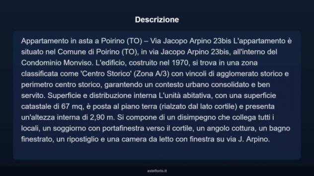 Immobile in asta di 67 m² in vendita a Poirino - Foto 9