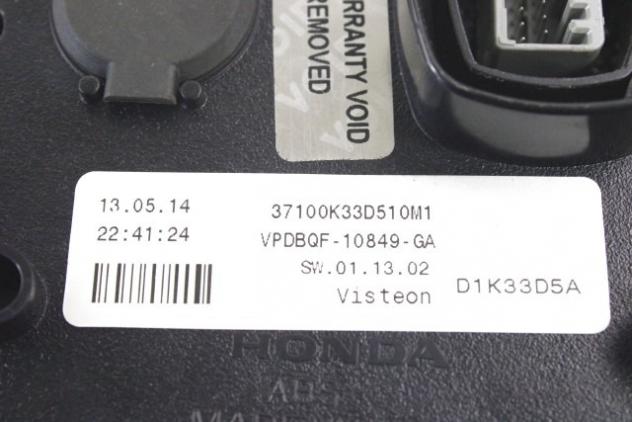 HONDA CBR 300 R 37100K33D51 STRUMENTAZIONE CONTACHILOMETRI NC51 15 - 16 SPEEDOMETER - Foto 6