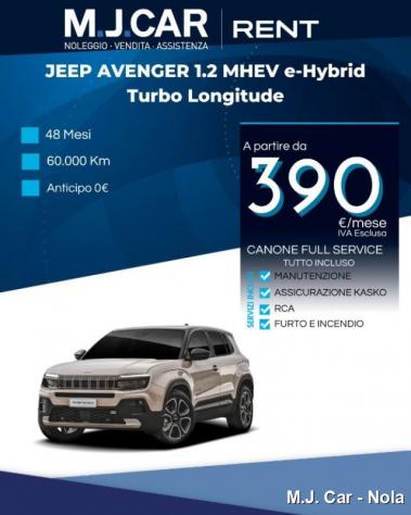 JEEP Avenger 1.2 Turbo 110 CV MHEV Longitude rif. 23776221