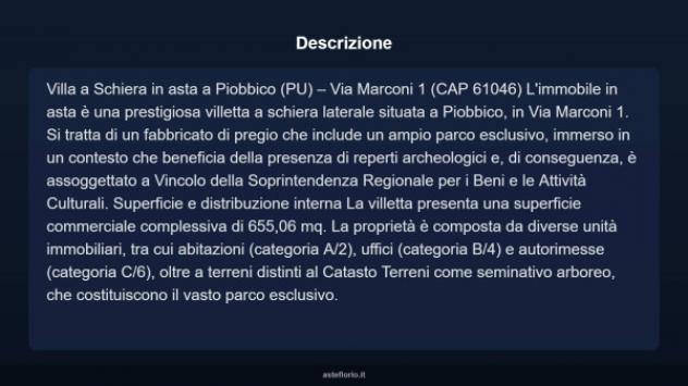 Immobile in asta di 655 m² in vendita a Piobbico - Foto 5