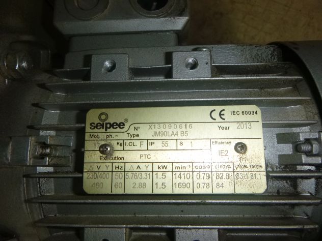 MOTORE DA 1,50  KW  CON  ACCOPPIAT0   VENTOLATORE PALE AVANTI - Foto 6