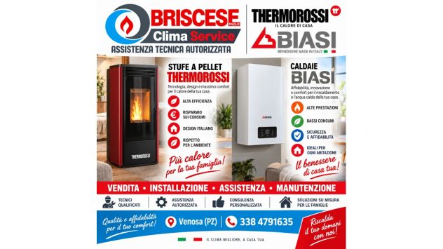 Scopri le stufe a pellet THERMOROSSI e le caldaie BIASI