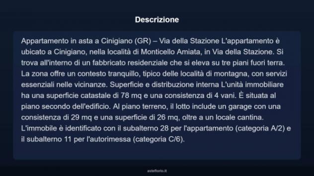 Immobile in asta di 78 m², box auto in vendita a Cinigiano - Foto 4