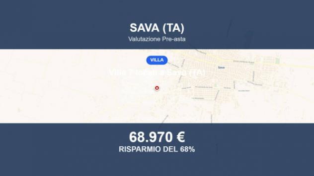 Immobile in asta di 157 m² con più di 5 locali e box auto in vendita a Sava
